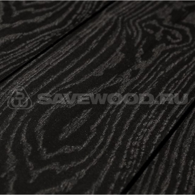 Террасная доска ДПК с тиснением Savewood Salix (4м или 6м, распил в размер) Черный